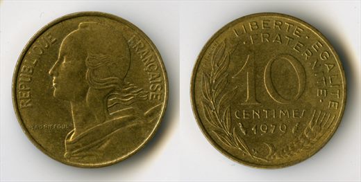 Franca - Centimo 10 - 1979
