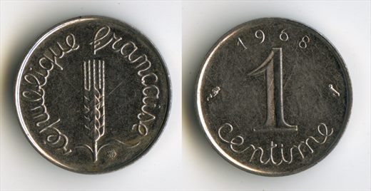 Franca - Centimo 1 - 1968