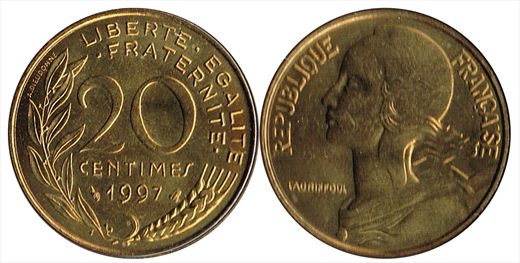 Franca - Centimo 20 - 1997