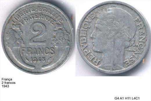 Franca - Franco 2 - 1943 - G4 A1 H11 L4C1