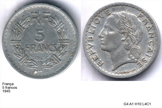 Franca - Franco 5 - 1945 - G4 A1 H10 L4C1
