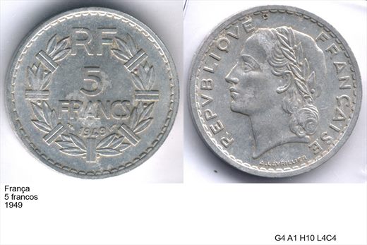 Franca - Franco 5 - 1949 - G4 A1 H10 L4C4