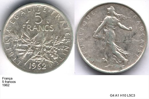 Franca - Franco 5 - 1962 - G4 A1 H10 L5C3