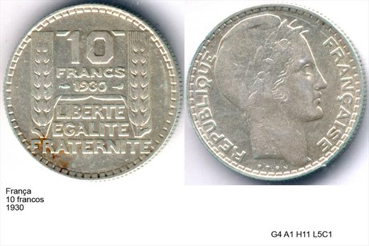Franca - Franco 10 - 1930 - G4 A1 H11 L5C1