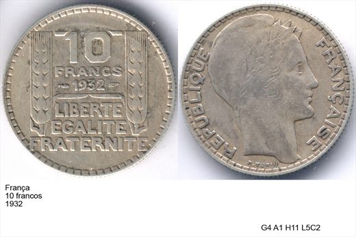 Franca - Franco 10 - 1932 - G4 A1 H11 L5C2