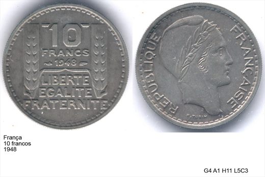 Franca - Franco 10 - 1948 - G4 A1 H11 L5C3