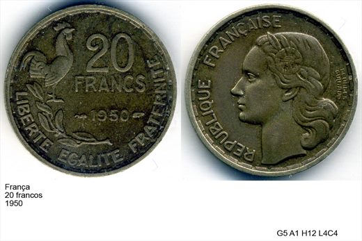 Franca - Franco 20 - 1950 - G5 A1 H12 L4C4