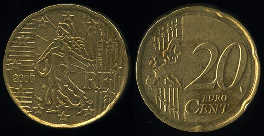 Franca - Euro Cent 20 - 2008