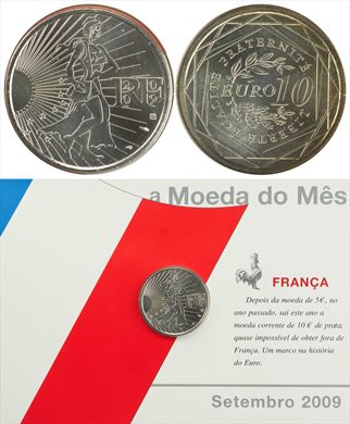 Franca - Euro 10 - 2002 (Moeda do Mes Setembro 2009)