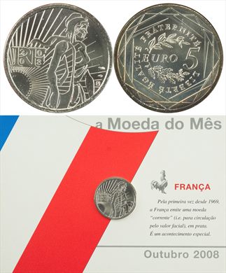 Franca - Euro 5 - 2008 (Moeda do Mes Outubro 2008)
