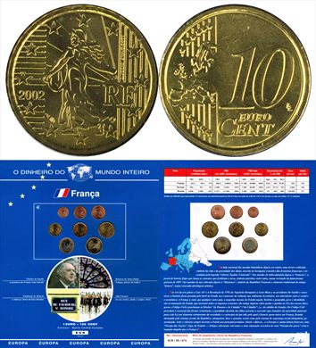Franca - Euro Cent 10 - 2002 DMI