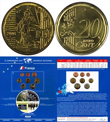 Franca - Euro Cent 20 - 2001 DMI