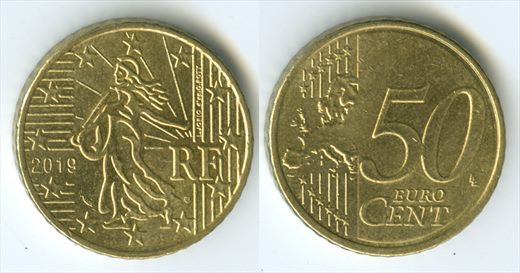 Franca - Euro Cent 50 - 2019