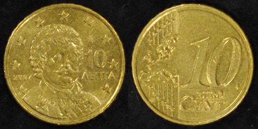 Grecia - Euro Cent 10 - 2007