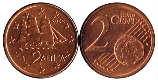 Grecia - Euro Cent 2 - 2002