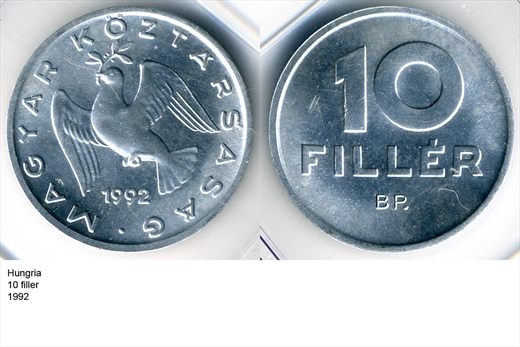 Hungria - Filler 10 - 1992 - G6 A3 H02 L4C3