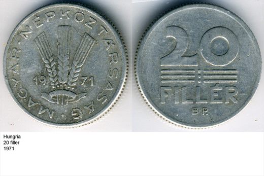 Hungria - Filler 20 - 1971 - G6 A3 H02 L4C1