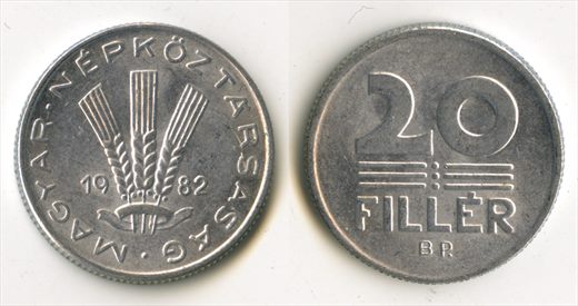 Hungria - Filler 20 - 1982