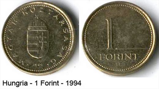 Hungria - Forint 1 - 1994