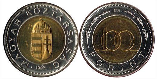 Hungria - Forint 100 - 1997