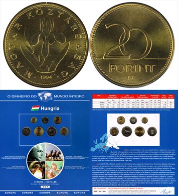 Hungria - Forint 20 - 1994 DMI