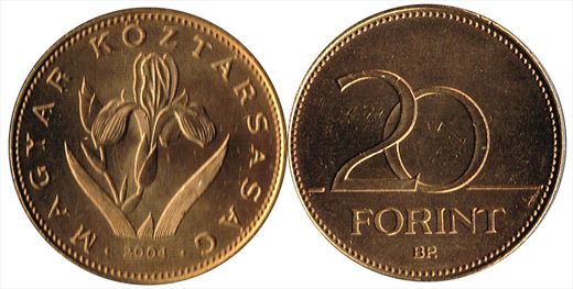 Hungria - Forint 20 - 2004