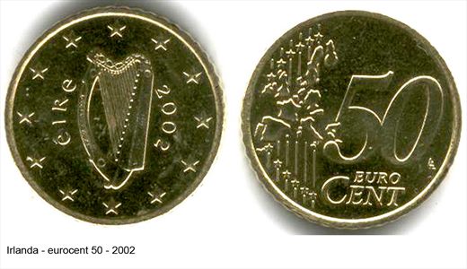 Irlanda - Euro Cent 50 - 2002