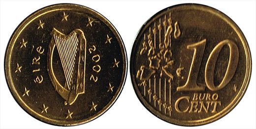Irlanda - Euro Cent 10 - 2002