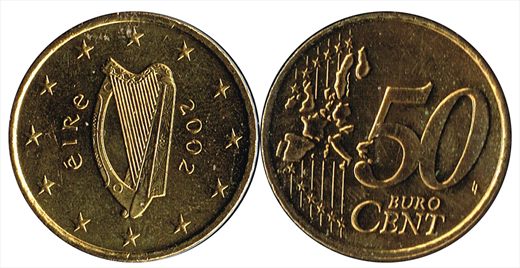 Irlanda - Euro Cent 50 - 2002