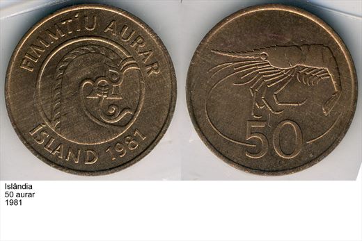 Islandia - Aurar 50 - 1981 - G6 A1 H01 L2C4
