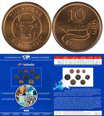 Islandia - Aurar 10 - 1981 DMI