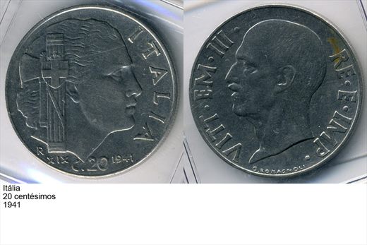 Italia - Centesimo 20 - 1941 - G6 A2 H07 L4C2