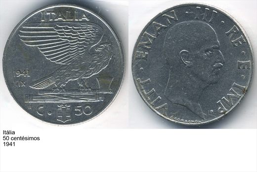 Italia - Centesimo 50 - 1941 - G5 A2 H06 L5C2