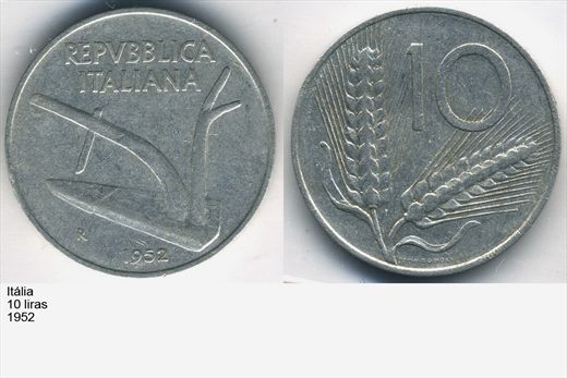 Italia - Lira 10 - 1952 - G5 A2 H06 L2C3