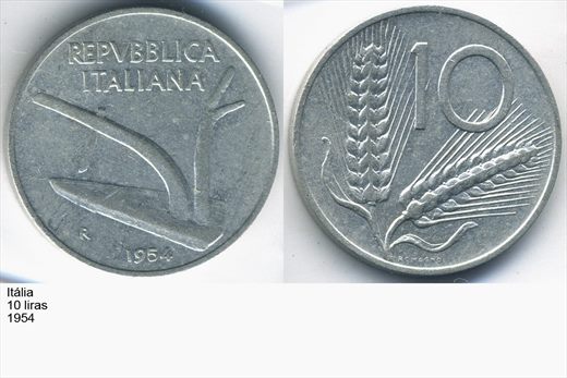 Italia - Lira 10 - 1954 - G5 A2 H06 L2C5