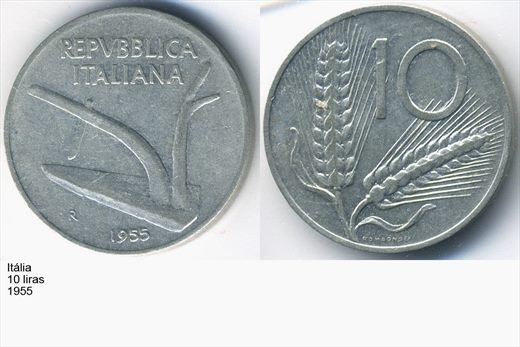Italia - Lira 10 - 1955 - G5 A2 H06 L3C1