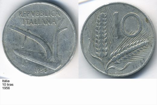 Italia - Lira 10 - 1956 - G5 A2 H06 L3C2