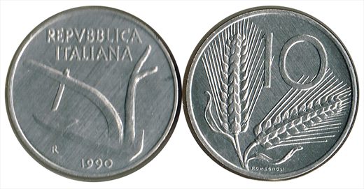 Italia - Lira 10 - 1990