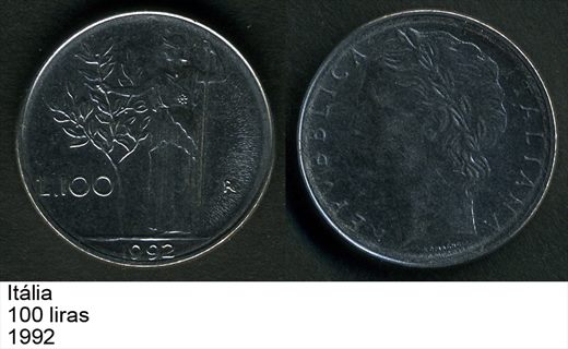 Italia - Lira 100 - 1992