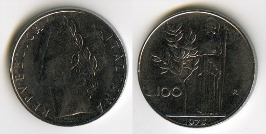 Italia - Lira 100 - 1975