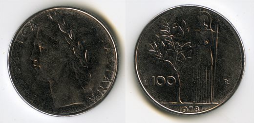 Italia - Lira 100 - 1978