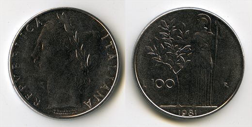 Italia - Lira 100 - 1981