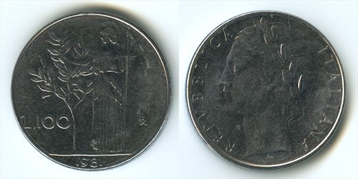 Italia - Lira 100 - 1981 1