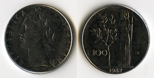 Italia - Lira 100 - 1982