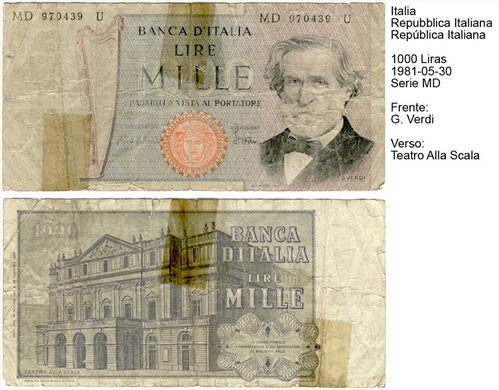 Italia - Lira 1000 - 1981-05-30 - Serie MD