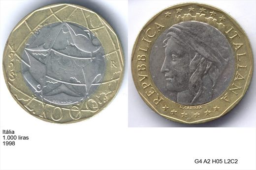 Italia - Lira 1000 - 1998 - G4 A2 H05 L2C2