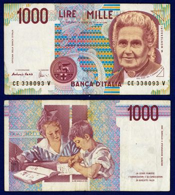 Italia - Lira 1000 - 1990-1998 serie CE