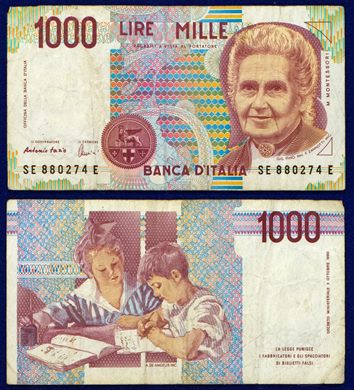 Italia - Lira 1000 - 1990-1998 serie SE