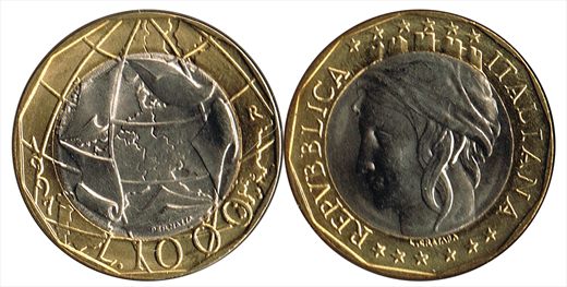 Italia - Lira 1000 - 1997