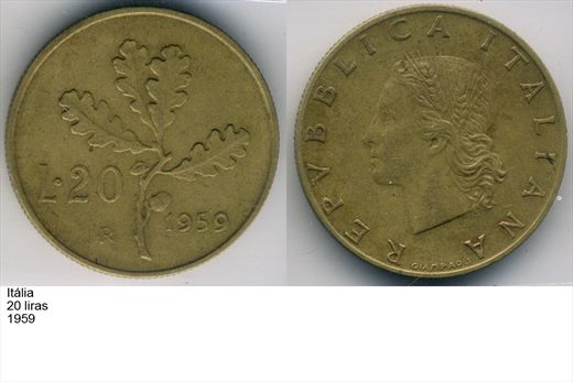 Italia - Lira 20 - 1959 - G6 A2 H07 L5C5